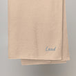 Lead In Silver Embroidery on Turkish Cotton Towel