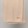 Explore In Amber Embroidery on Turkish Cotton Towel