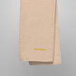 Persistence In Gold Embroidery on Turkish Cotton Towel