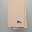 Win In Sapphire Embroidery on Turkish Cotton Towel