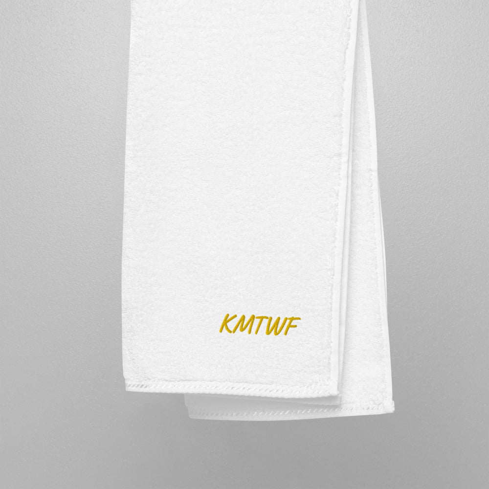 KMTWF In Gold Embroidery on Turkish Cotton Towel