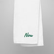 Now In Emerald Embroidery on Turkish Cotton Towel