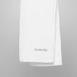 Leadership In Silver Embroidery on Turkish Cotton Towel