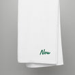 Now In Emerald Embroidery on Turkish Cotton Towel