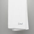 Lead In Silver Embroidery on Turkish Cotton Towel