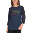 Life Is An Encore Haiku With Wren on Unisex 3/4 Sleeve Raglan Shirt