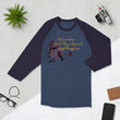 Life Is An Encore Haiku With Wren on Unisex 3/4 Sleeve Raglan Shirt