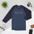 5813 Ventures Logo In Pearl on Unisex 3/4 Sleeve Raglan Shirt