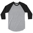 5813 Ventures Logo In Pearl on Unisex 3/4 Sleeve Raglan Shirt