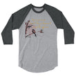 Life Is An Encore Haiku With Wren on Unisex 3/4 Sleeve Raglan Shirt