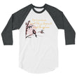 Life Is An Encore Haiku With Wren on Unisex 3/4 Sleeve Raglan Shirt