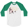 Life Is An Encore Haiku With Wren on Unisex 3/4 Sleeve Raglan Shirt