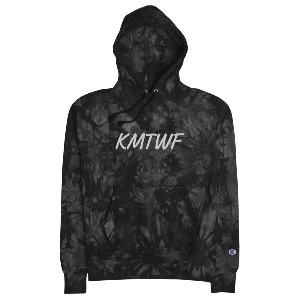 KMTWF In Pearl Embroidery on Unisex Tie-Dye Hoodie