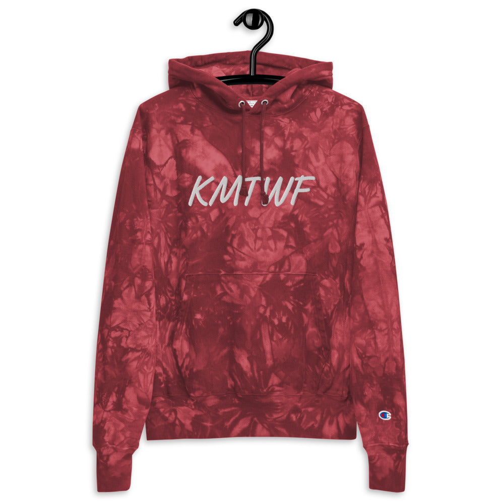 KMTWF In Pearl Embroidery on Unisex Tie-Dye Hoodie