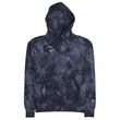 Believe In Amethyst Embroidery on Unisex Tie-Dye Hoodie