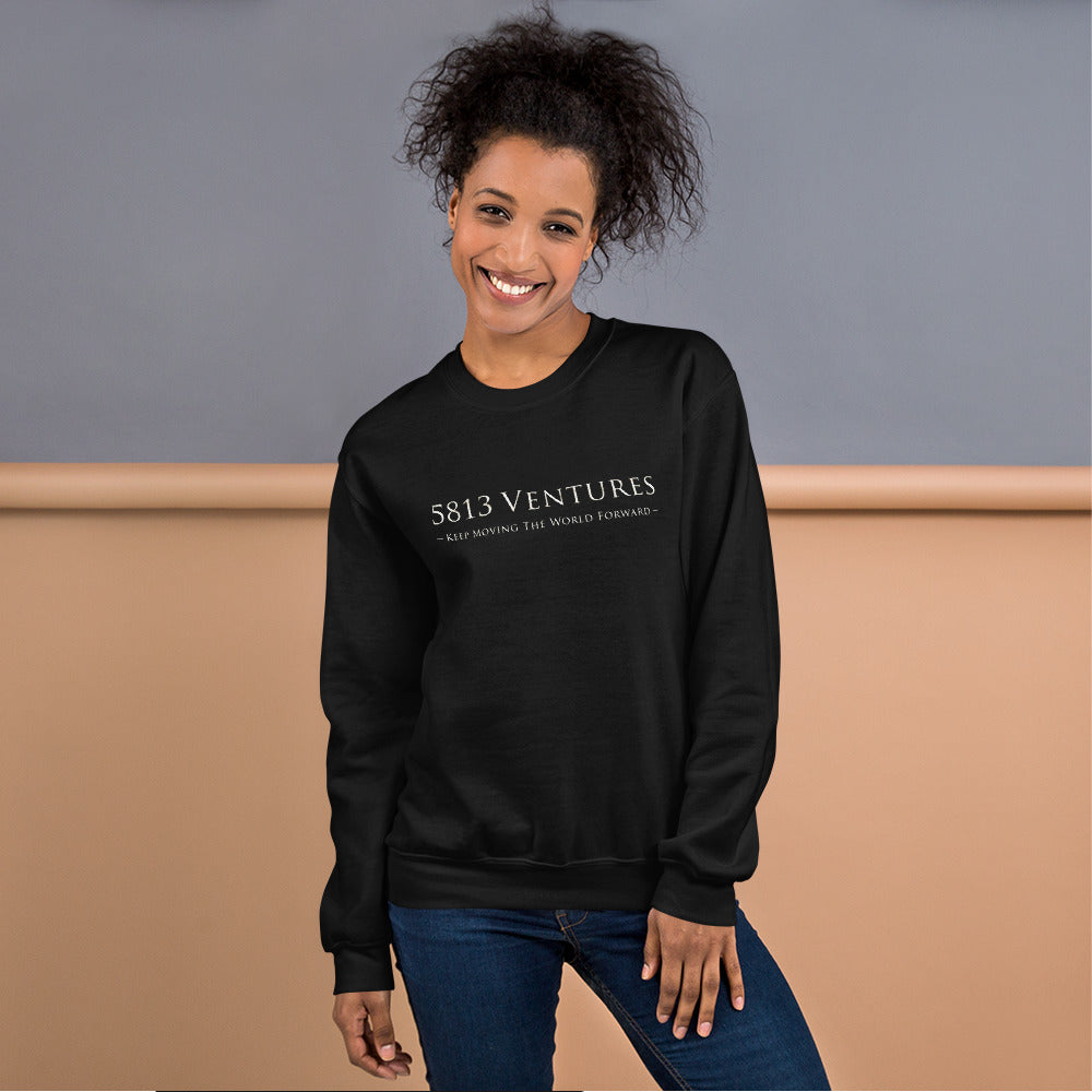 5813 Ventures Logo In Pearl on Unisex Crew Neck Sweatshirt