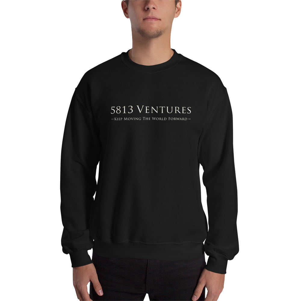 5813 Ventures Logo In Pearl on Unisex Crew Neck Sweatshirt