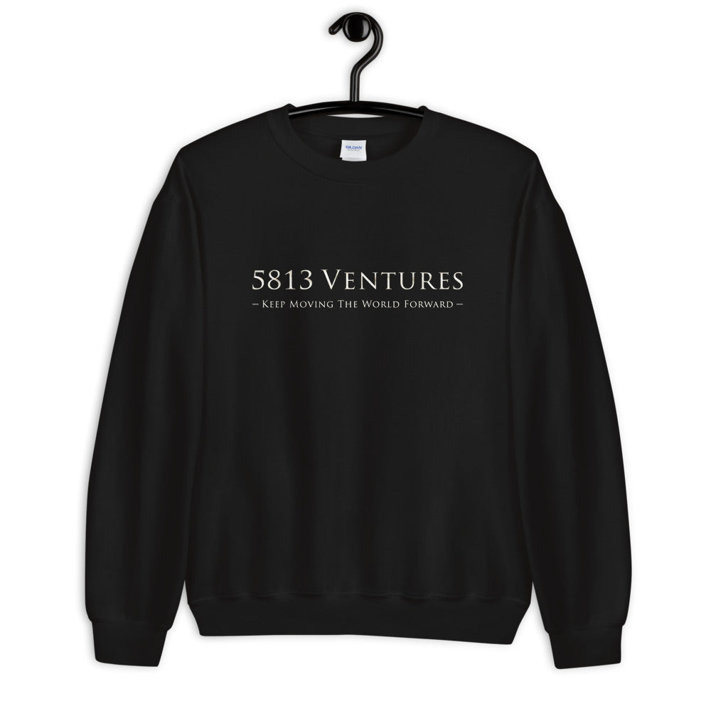 5813 Ventures Logo In Pearl on Unisex Crew Neck Sweatshirt