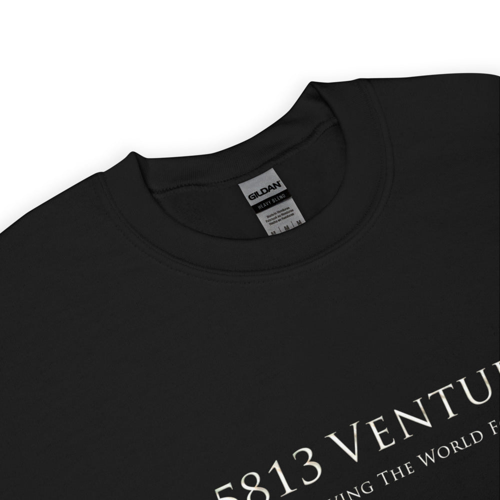 5813 Ventures Logo In Pearl on Unisex Crew Neck Sweatshirt