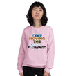 Environmental Causes Keep Moving The World Forward on Unisex Crew Neck Sweatshirt