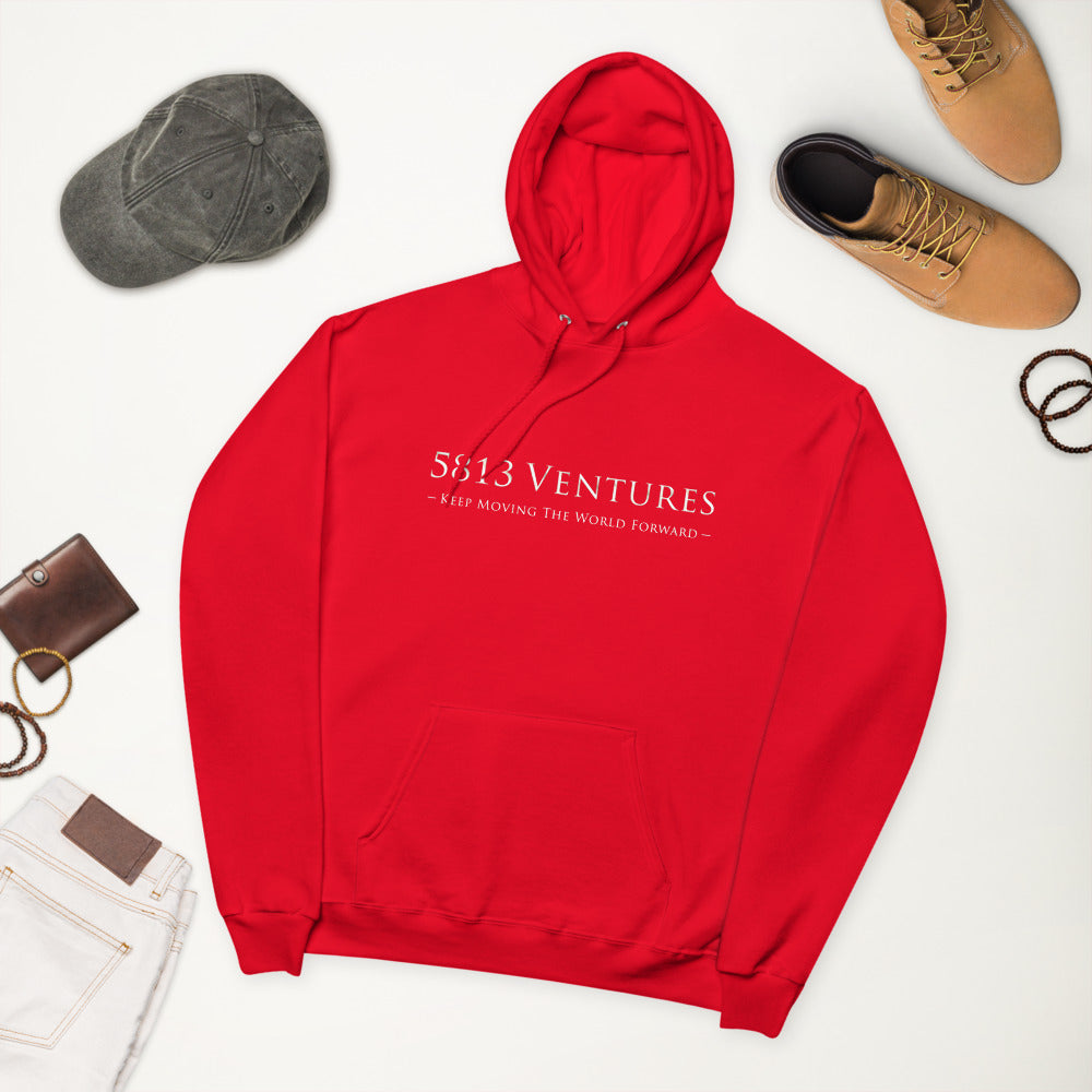 5813 Ventures Logo In Pearl on Unisex Fleece Hoodie