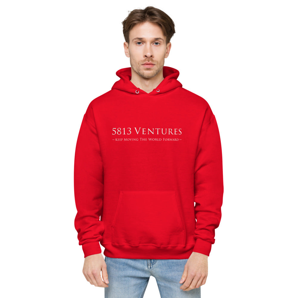 5813 Ventures Logo In Pearl on Unisex Fleece Hoodie