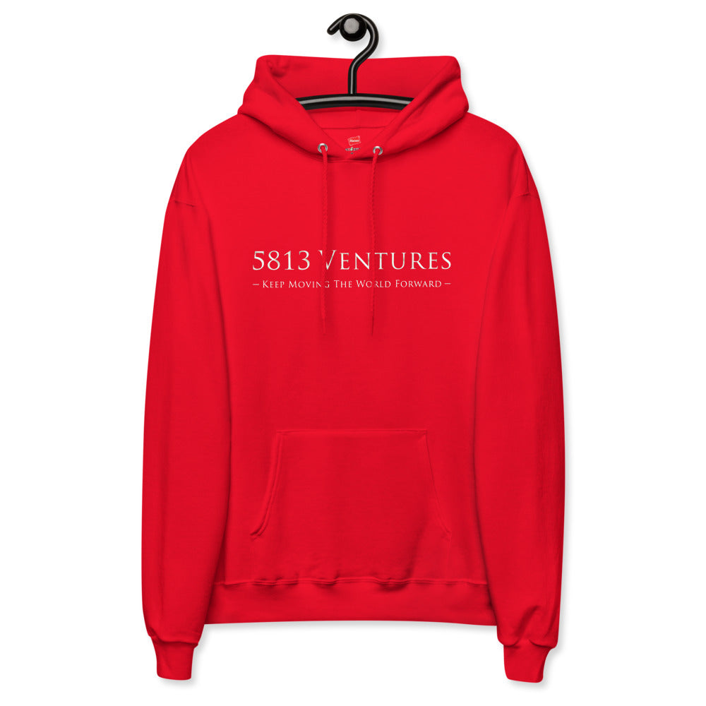 5813 Ventures Logo In Pearl on Unisex Fleece Hoodie