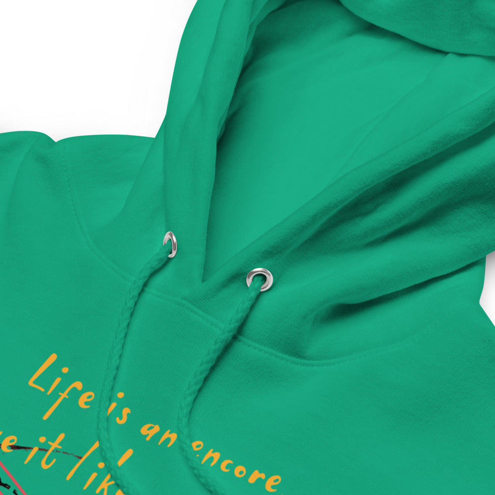 Life Is An Encore Haiku With Wren on Unisex Fleece Hoodie