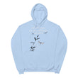 Walk With A Purpose Haiku With Dragonfly on Unisex Fleece Hoodie