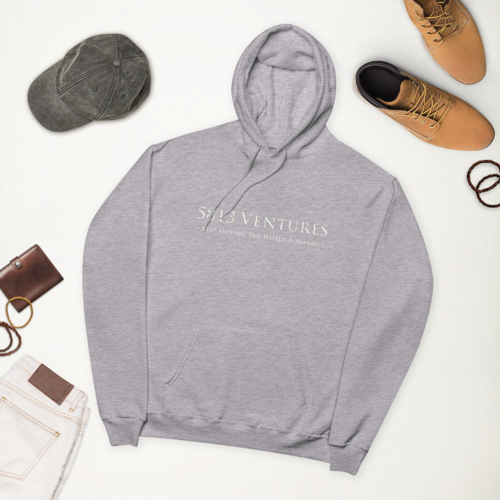 5813 Ventures Logo In Pearl on Unisex Fleece Hoodie