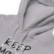 Charcoal Sketch Dreaming To Keep Moving The World Forward on Unisex Fleece Hoodie