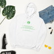 Binary Instructions To Keep Moving The World Forward With Venusian Earth In Green on Unisex Fleece Hoodie