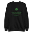 Binary Instructions To Keep Moving The World Forward With Venusian Earth In Green on Unisex Fleece Pullover