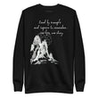 Lead By Example Haiku With Mountain Shrines on Unisex Fleece Pullover