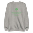 Binary Instructions To Keep Moving The World Forward With Venusian Earth In Green on Unisex Fleece Pullover