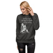 Lead By Example Haiku With Mountain Shrines on Unisex Fleece Pullover