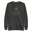 Binary Instructions To Keep Moving The World Forward With Venusian Earth In Green on Unisex Fleece Pullover