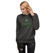 Binary Instructions To Keep Moving The World Forward With Venusian Earth In Green on Unisex Fleece Pullover