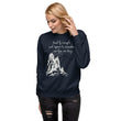 Lead By Example Haiku With Mountain Shrines on Unisex Fleece Pullover