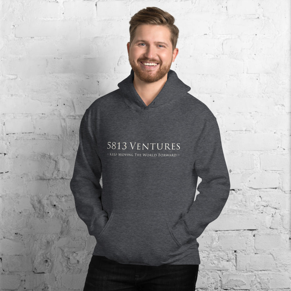 5813 Ventures Logo In Pearl on Unisex Heavy Blend Hoodie