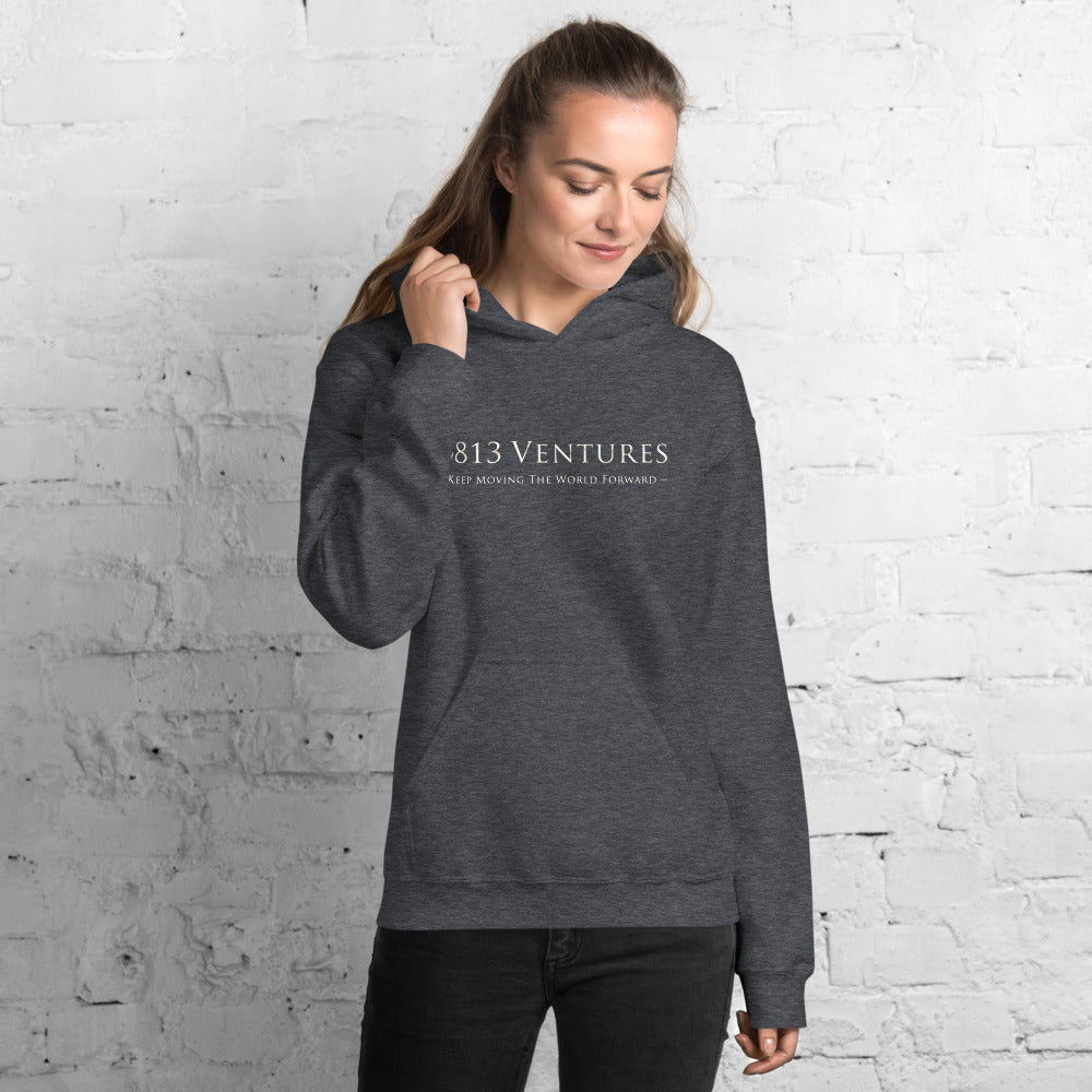 5813 Ventures Logo In Pearl on Unisex Heavy Blend Hoodie