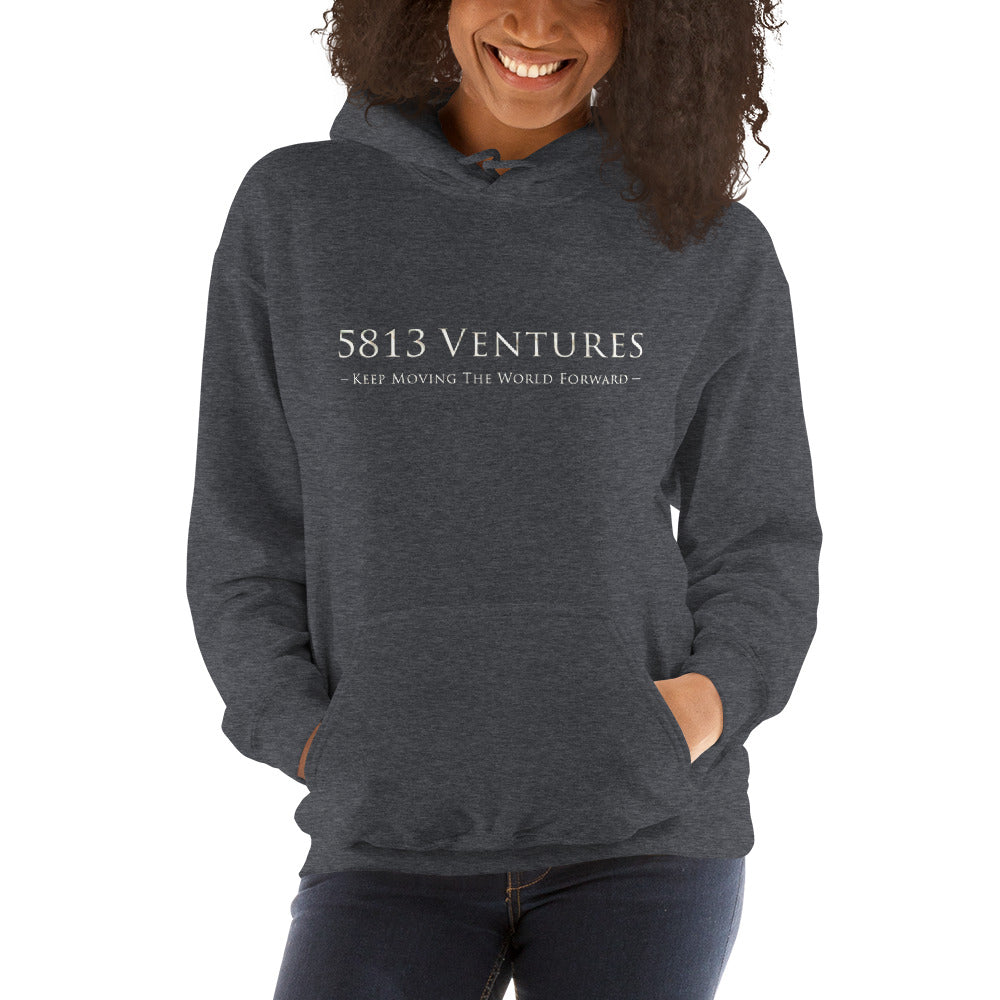 5813 Ventures Logo In Pearl on Unisex Heavy Blend Hoodie