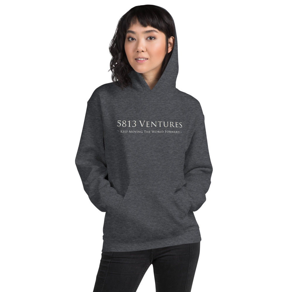 5813 Ventures Logo In Pearl on Unisex Heavy Blend Hoodie