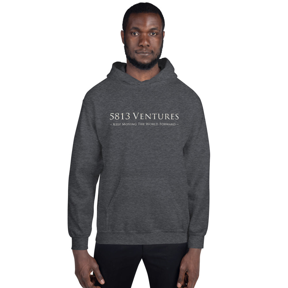 5813 Ventures Logo In Pearl on Unisex Heavy Blend Hoodie