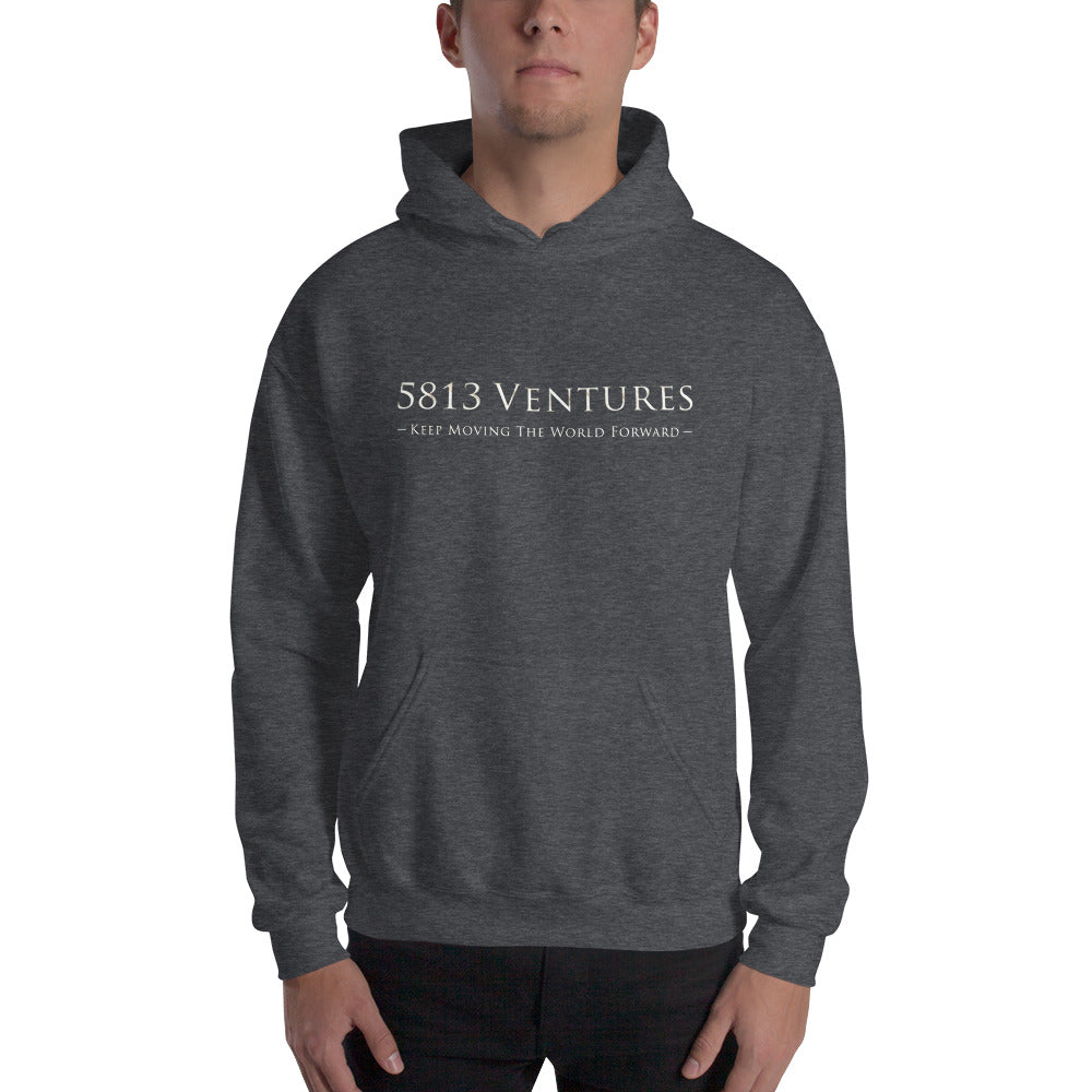 5813 Ventures Logo In Pearl on Unisex Heavy Blend Hoodie