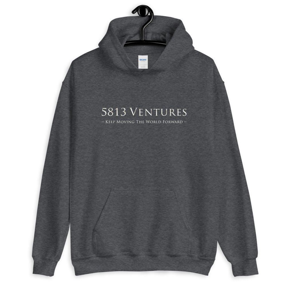 5813 Ventures Logo In Pearl on Unisex Heavy Blend Hoodie