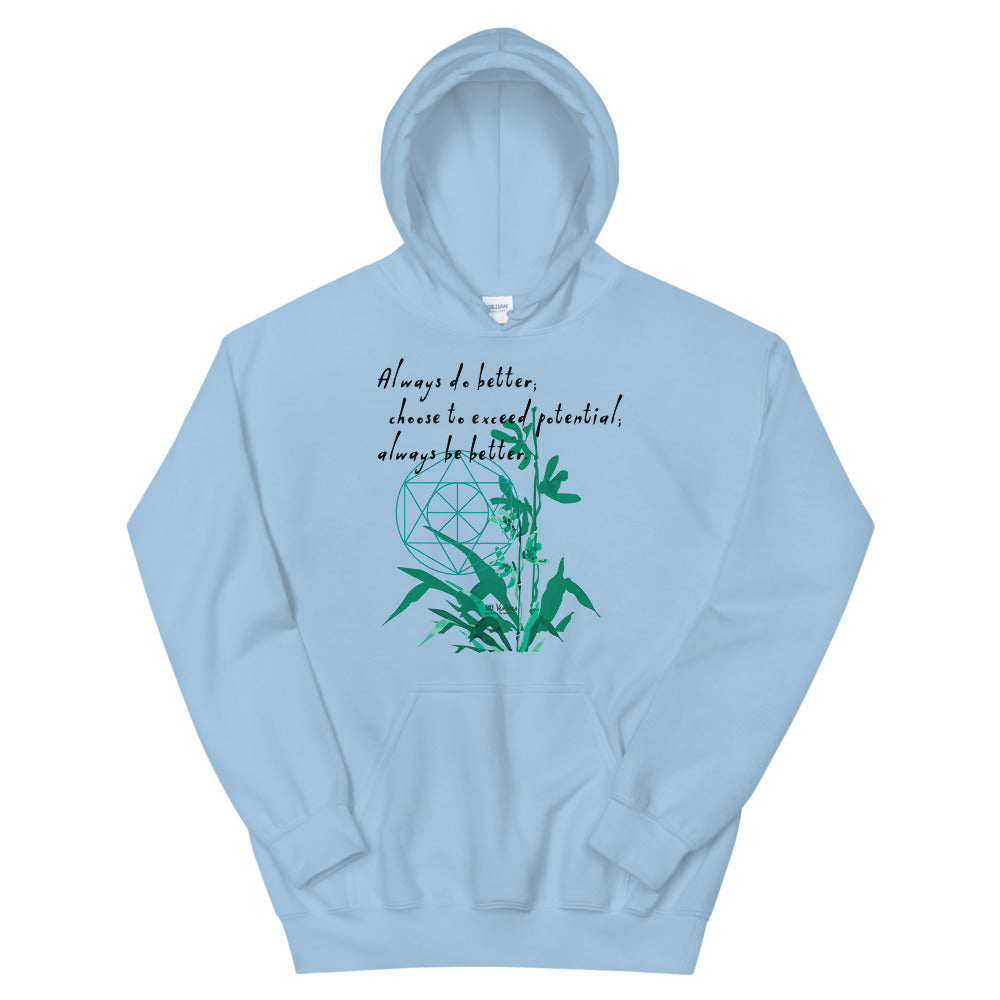 Always Better Haiku With Lilies on Unisex Heavy Blend Hoodie