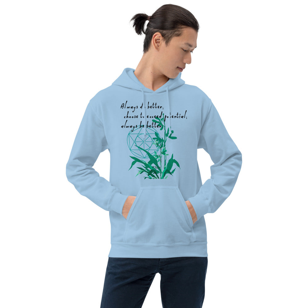 Always Better Haiku With Lilies on Unisex Heavy Blend Hoodie