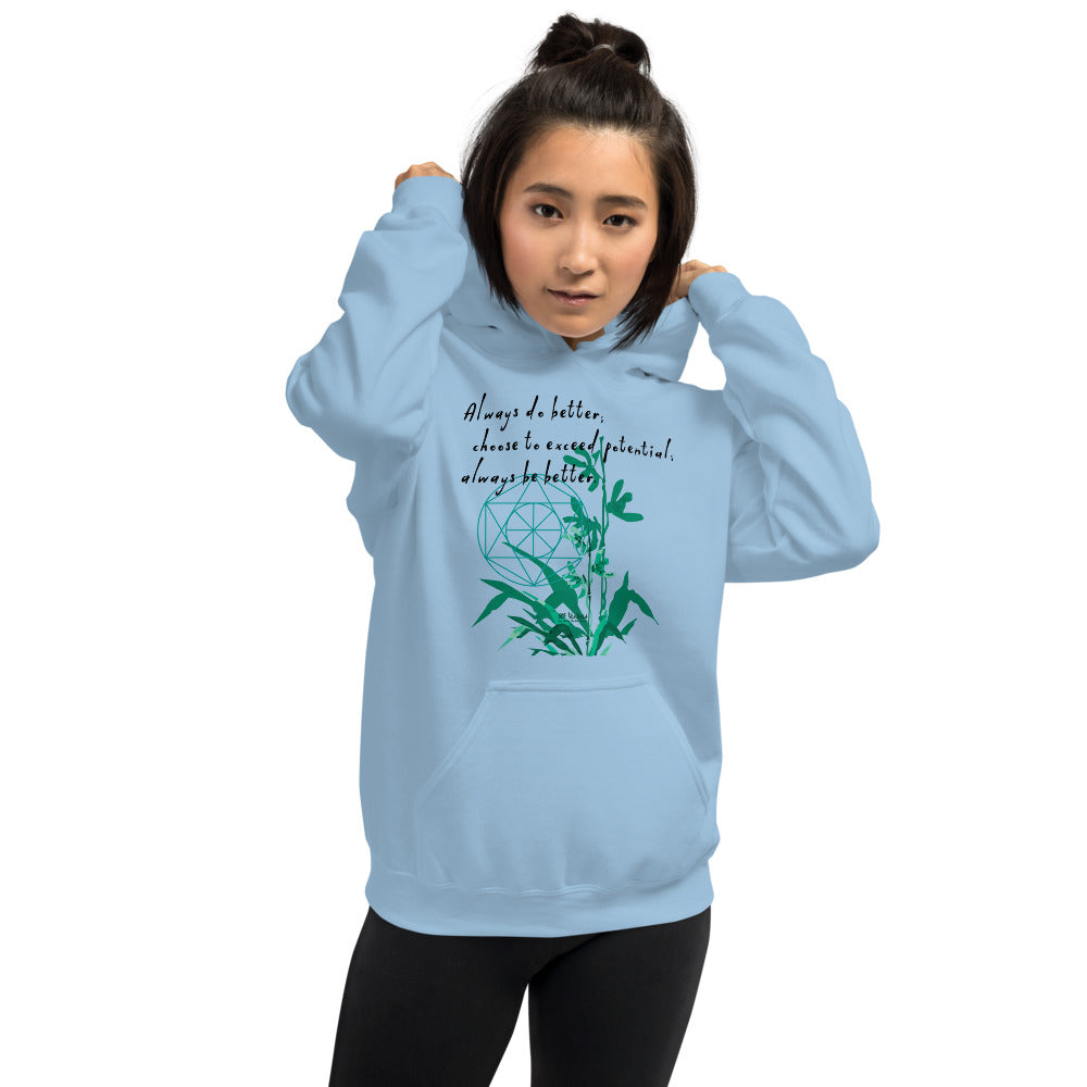 Always Better Haiku With Lilies on Unisex Heavy Blend Hoodie