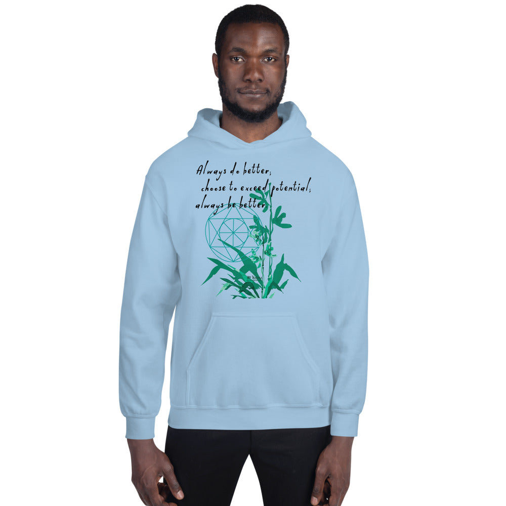 Always Better Haiku With Lilies on Unisex Heavy Blend Hoodie